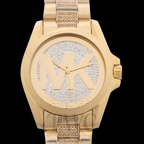 michael kors watch mk 6487|Oversized Pavé Gold.